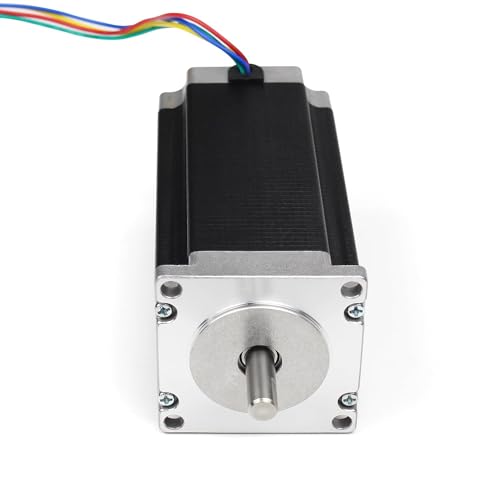 RATTMMOTOR Schrittmotor 3 Stück Nema 23 Stepper Motor, Doppelwelle 4 Drähte Stepping Motor 2.8Nm (425oz.in) 3A 1.8 deg 57x57x112 mm für 3D-Drucker/CNC-Fräsmaschine – Bild 6