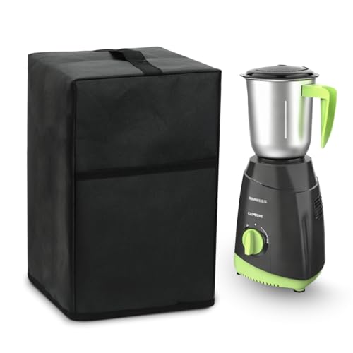 Image of Mixer Grinders Waterproof Dust Cover with Handle & Storage Pocket, Suitable for Women, Men & Everyday Home Use Standard Size, Black (8 inchX 8 inchX 12.5 inch) (PHMIXER)