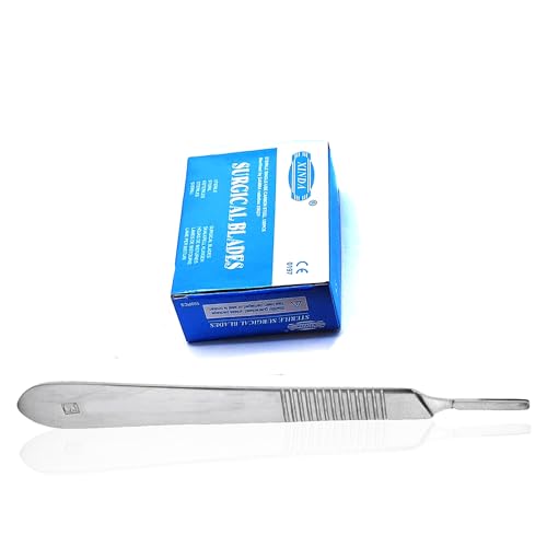 PC 100 SCALPEL BLADES # 11 WITH FREE HANDLE # 3