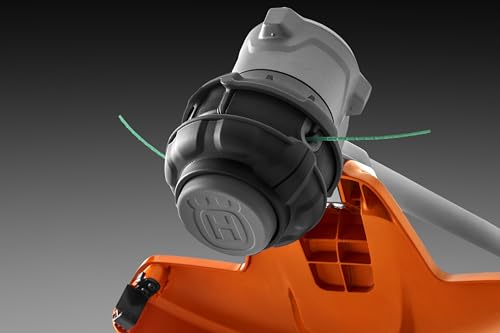 Image of Husqvarna 220iL Cordless String Trimmer with 4 Ah Battery and Charger, 16-Inch Straight Shaft Electric Weed Eater with Dual-Direction Trimmer Head to Change Cutting Direction