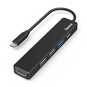 Hama USB C хъб, 5 порта (USB C адаптер с висока...