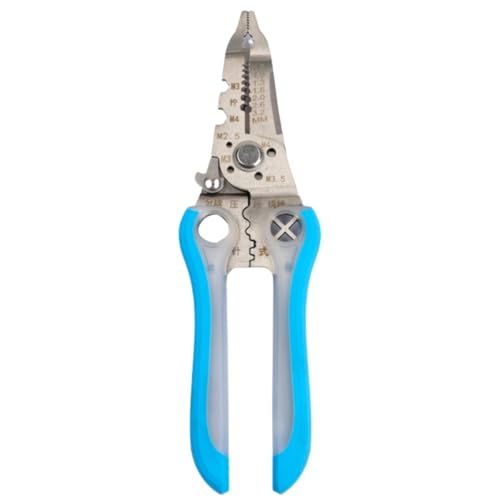 Alicate Multifunção Desencapa Corta Fios Em Aço Inoxidável, Cabo Ergonômico PP