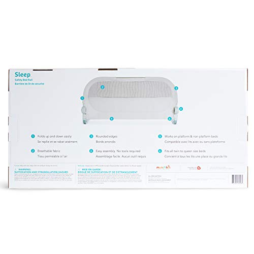 Munchkin® Sleep™ Toddler Bed Rail, Fits Twin, Full and Queen Size Mattresses, Grey by Munchkin - Image 7
