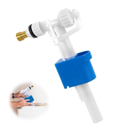 Spülkasten Füllventil Universal G3/8 und G1/2 Messing Anschluß Spülkasten Ersatzteile für Wc Kasten Schwimmer Ventil Unterputz Spülkasten Füllventil Ersatzteile Einlassventil Universal