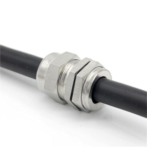 Prensaestopas de acero inoxidable M32 con juntas niqueladas que evitan filtraciones de agua 7