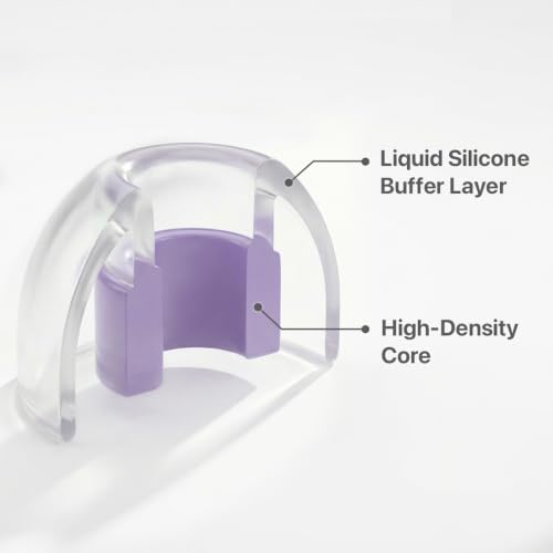 Image of WHINNER LT100 Liquid Silicone Ear Tips, Replacement for Truthear /Moondrop /Campfire Audio (5-6.5mm Nozzle), Tight Impactful Bass & Comfort (Violet)