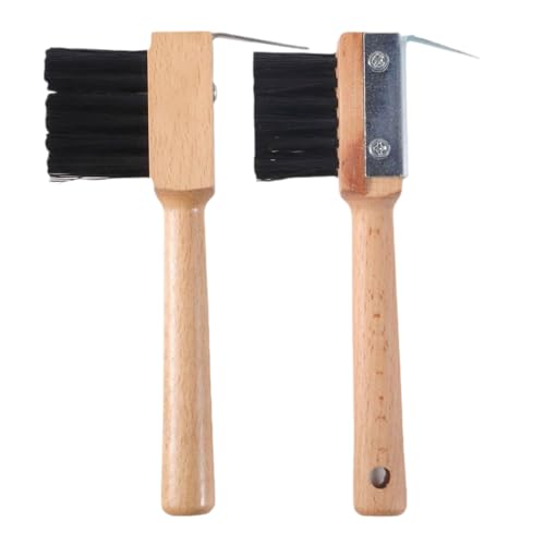 xowwyue Desenlodador De Cascos con Cepillo,Cepillo para el Cuidado del Caballo | 2 Piezas Portátiles para Aseo, Equipo De Equitación Y Monturas