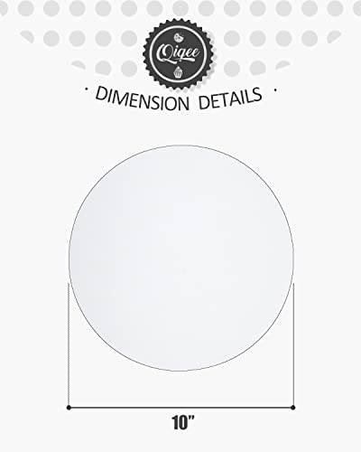 40-Packs Cake Boards Round 10 Inch White Cake Circles Rounds Base Food-Grade Cardboard Cake Plate（Thinner But Stronger） Qiqee #TOP2