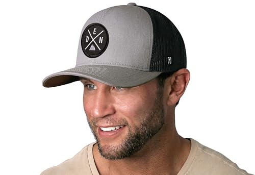 Image of HAKA State City Trucker Hat for Men & Women, Adjustable Baseball Hat, Mesh Snapback, Sturdy Outdoor Black Golf Hat
