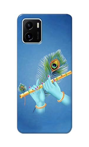 Image of PRINTFIDAA Printed Hard Back Cover Case for Vivo Y15S | Vivo Y15C | Vivo Y15A | Vivo Y01 | Vivo Y01A Back Cover (Flute in Krishna Hands) -112