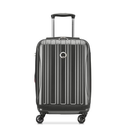 DELSEY PARIS Helium Aero Hardside Expandable Luggage with Spinner Wheels, Brushed Charcoal, Carry-On 19 Inch
