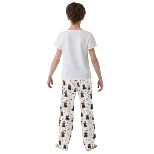 Cats Bats and Star Boys Pants for Kids Jogger Pants with Pockets S 5