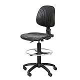 Chaise de travail pivotante en mousse de polyuréthane intégrale, un chef-d'œuvre de confort et de fonctionnalité.