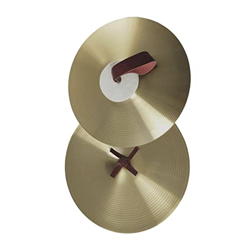 Ugplm Crash Cymbal Rhythm Beat Musical Instrument Traditional Hand Cymbals For Traditional Instrument Music Prayer, 10Inch #TOP5
