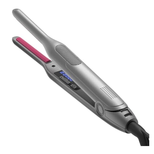 ISKDJBJG Rizador de Pelo Multifuncional, Plancha para el Pelo, Flequillo Plano, Herramienta de Peinado para Alisar y Rizar el Cabello Portátil, Enchufe Europeo