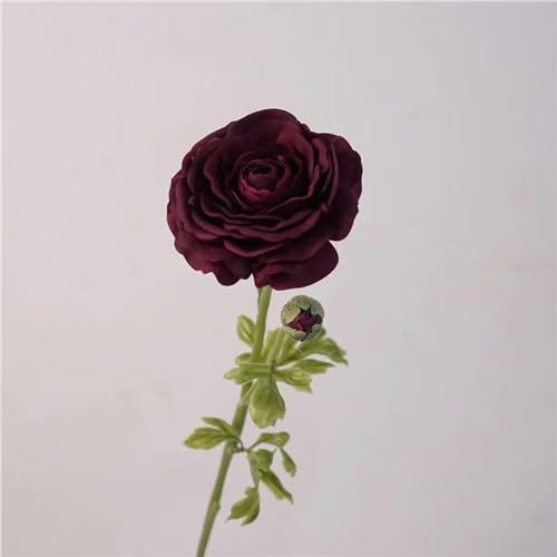 TVIVID Hochzeitsdekoration, künstlicher Tau, Lotuszweig, echte Latex, gefälschte Blumen, orangefarbene Butterblumen, Pfingstrosen, Nachahmung, Blume, Café-Dekoration