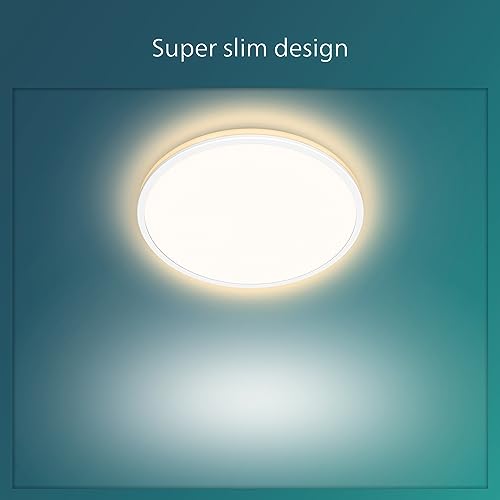 Philips LED Superslim Ozziet Linear Ceiling Light 18W 4000K [Cool White - White] For Home Indoor Ceiling Lighting, Livingroom, Bedroom.
