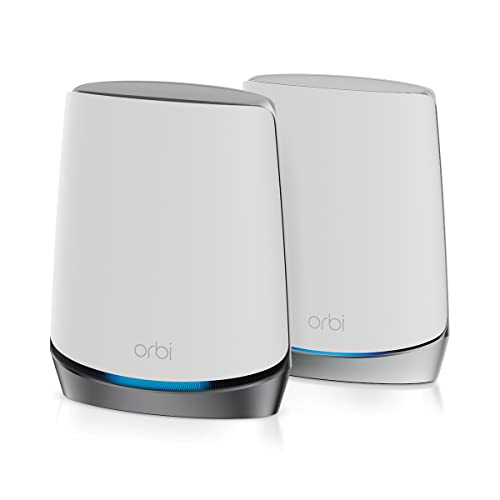NETGEAR Orbi 5G Mesh WiFi 6 TriBanda NBK752 | Router con 1 extensor satélite |Cobertura de hasta 350 m2, 40 dispositivos | AX4200 (hasta 4, 2 Gbps)