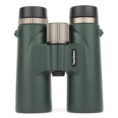 Teenkeen 12x42 UHD Binoculars for Adults FMC BAK4 Prism Low Light Vision Binoculars IPX6 Waterproof Fogproof Wide View Binocular for Bird Watching Hiking Hunting Travel Sports Audience