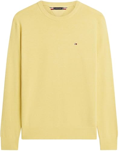 Tommy Hilfiger Men's Essential Ssnl Cotton Crewneck Mw0Mw39999, Yellow, XXL 4