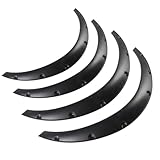LELEHOKA Extended Fender Flares Compatible with ToYoTA Tacoma, Wide Body Wheel Arches 80mm-89mm, 2Pcs Front and 2Pcs Rear Car Flexible Body Kit Fender Flares Fit for Toyota Trucks
