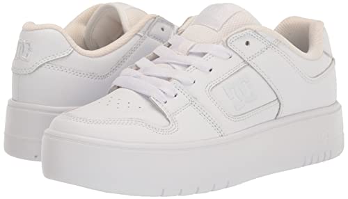 Dc Women's Manteca 4 Platform Skate Shoe, White/White, 7.5 #TOP6