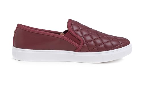 Image of FEVERSOLE Women's Casual Slip On Sneaker Comfort Quilted Loafer Flats
