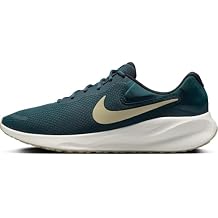 Nike Revolution 7 Mens Road Running Shoes FB2207-407, Armory Navy/Green Strike/Hyper Pink/Desert Khaki Size 9