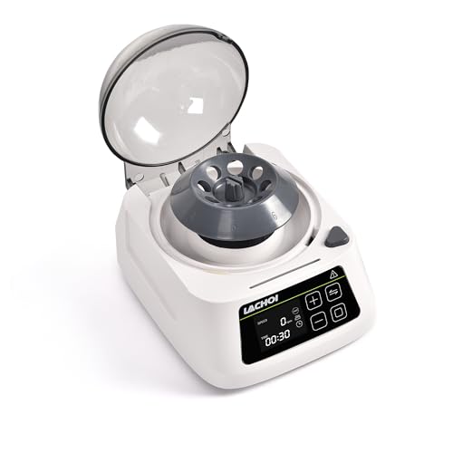 Mini centrifugeuse scientifique 1000 tr/min avec rotor 8 tubes et minuterie réglable