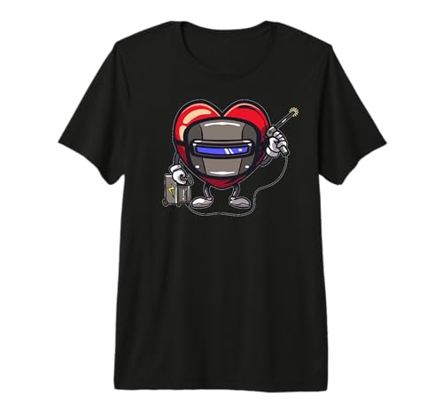 Welding Heart Welder Weld Valentine's Day Sunglasses Premium Tri-Blend T-Shirt