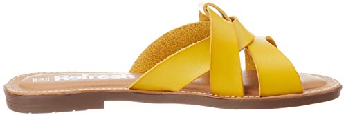 REFRESH 72247, Sandali Punta Aperta Donna, Giallo