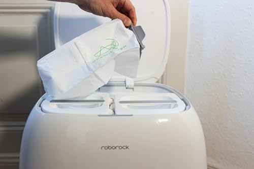 Wiederverwendbare Staubbeutel 3 Stück mit Reißverschluss für Roborock Qrevo Curv, CurvX, Qrevo MaxV, Qrevo Slim, Qrevo Master, Qrevo Plus, Qrevo Pro, Qrevo Edge, sowie Saros 10, 10R, Z70 I GRASHÜPFER®