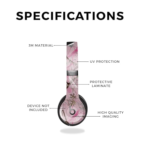 Image of Skin Compatible with Beats Solo 4 - Conceal Pink - Premium 3M Vinyl Protective Wrap Decal Cover - Easy to Apply | Crafted in The USA by MightySkins