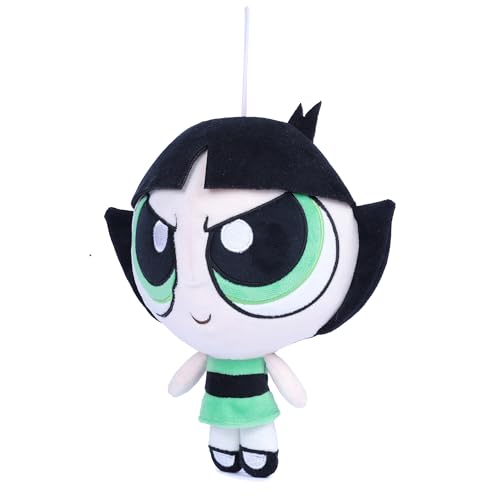 Image of Mirada Powerpuff Girls Buttercup Soft Plush Toy - 28cm | Official Licensed Cartoon Stuffed Character for Kids & Girls | Super Soft, Cuddly & Huggable Plush | Ideal Gift for Birthday /Christmas /Diwali