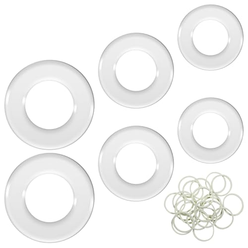 YBEATY 26PCS Invisible Cinch Clip Clothing Cinch Clips Invisible Clothing Accessory with 20 Rubber Bands Clothes Corner Knotted Button Round Circle Shirt Clip for Shirts Dresses Scarves