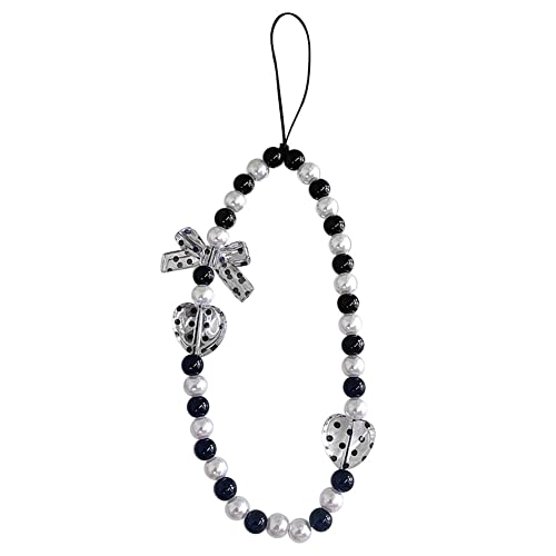 Colorful Phone Chain Beaded Phone Charms Cell Phone Wrist Lanyard Strap Cute Anti-Lost Phone String Kawaii Bracelet Keychain Decoration Y2K Aesthetic Accessories for Girls, Type 7