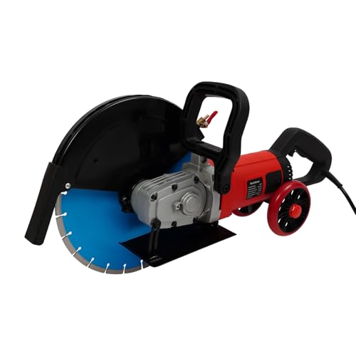 HUOMMGS Betonschneider Elektrisch Steinsäge 3500W Betonsäge mit 135mm Einstellbare Schnitttiefe Hochleistungs Nassschneider Steintrennmaschine mit Wasserpumpe Upgrade Betonschneider für Beton