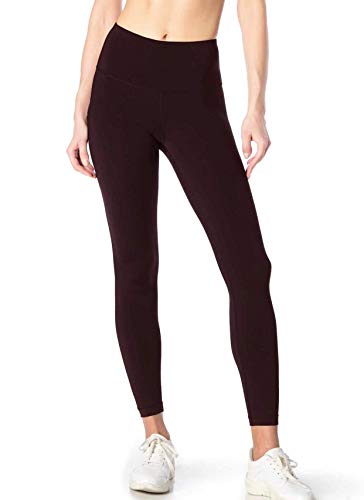 Women Cotton Spandex High Waist Fold Over Ankle Soft Pants Premium Slim Yoga Leggings 36