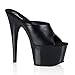Produktbild Pleaser Damen Adore-701 Plateau-Sandalen, schwarzes Leder, 40 EU