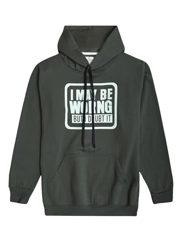 Image of Mack Jonney Fleece Regular Fit Printed Hoodie for Men-MACK639396