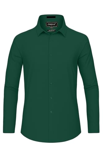 Men's Long Sleeve Slim Fit Solid Dress Shirts