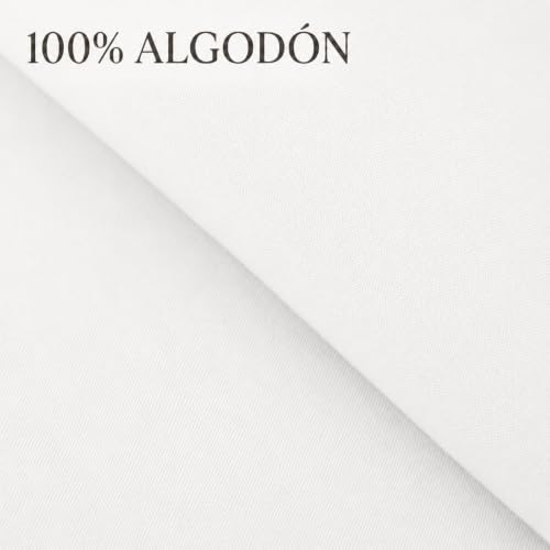 Miniatura 2 de Tramas Funda Nórdica 100 Algodón, Cama 90, Funda Edredón De 150x220cm Y 1 Funda De Almohada 110x45cm, Certificado Oeko Tex - Blanco