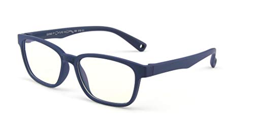 FOURCHEN Anti-Blaulicht-Brille für Kinder Computerbrille,UV-Schutz Anti-Glare-Brillen Computerbrille Video-Gaming-Brille für Kinder (matte blue)