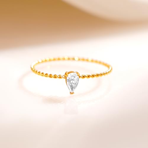 Image of Rubans Demi Fine Stainless Steel Finger Ring Minimal Gift for Women & Girls
