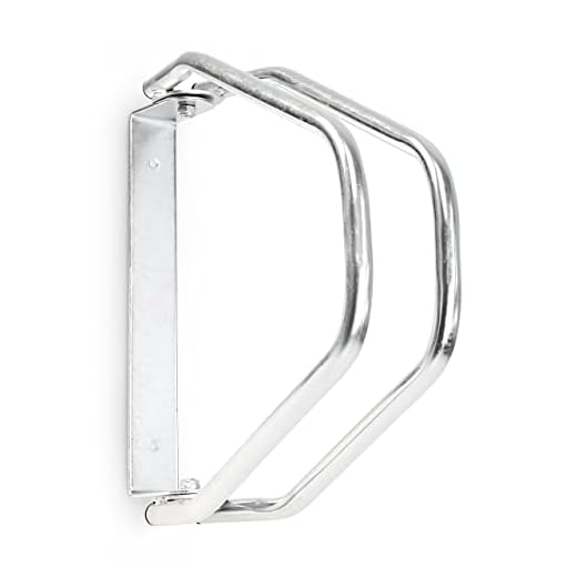 Relaxdays Cykelhållare för Väggmontering för 1 Cykel, Förzinkat, Justerbart Silver Standard, 32,5 x 9 x 28,5 cm