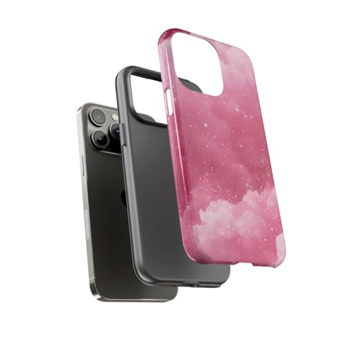 Coque antichoc iPhone 14 Pro Max rose pailleté pour éviter rayures - 3