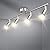 DLLT Modern LED 4 Light Track Lighting Kit, Flush Mount Wall or Ceiling Spot Lights Fixtures, Flexibly Adjustable Decorative Accent Lamp for Kitchen, Living Room, Bedroom, Hallway GU10 Bulbs Included