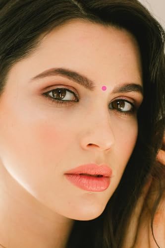 Image of Comet Busters Round Velvet Bindi for Women (BF-1) (LightPink-2mm)(Pack of 10)