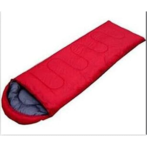 MTHHSXB Sacos de Dormir Saco de Dormir Ultraligero Camping Sacos de Dormir Impermeables Saco de Dormir Grueso y cálido para Invierno Sacos de Dormir para Acampar al Aire Libre para Adultos (Rojo)