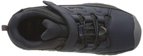 Tênis de caminhada infantil Keen Targhee Low WP, Blue Nights/Red Carpet, 10 Little Kid